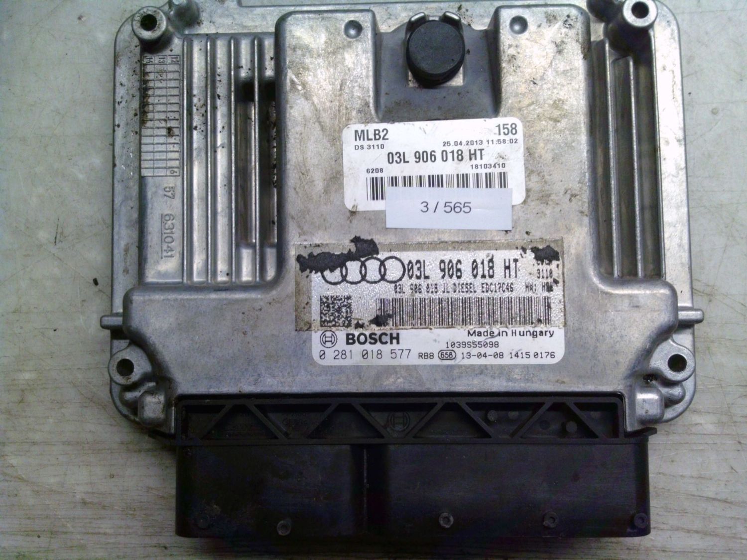 3-565 Centralina Motore Bosch 0 281 018 577 0281018577 03L 906 018 HT 1039S55098 EDC17C46 Audi Diesel A 4 3-565 Centralina Motore Bosch 0 281 018 577 0281018577 03L 906 018 HT 1039S55098 EDC17C46 Audi Diesel A 4