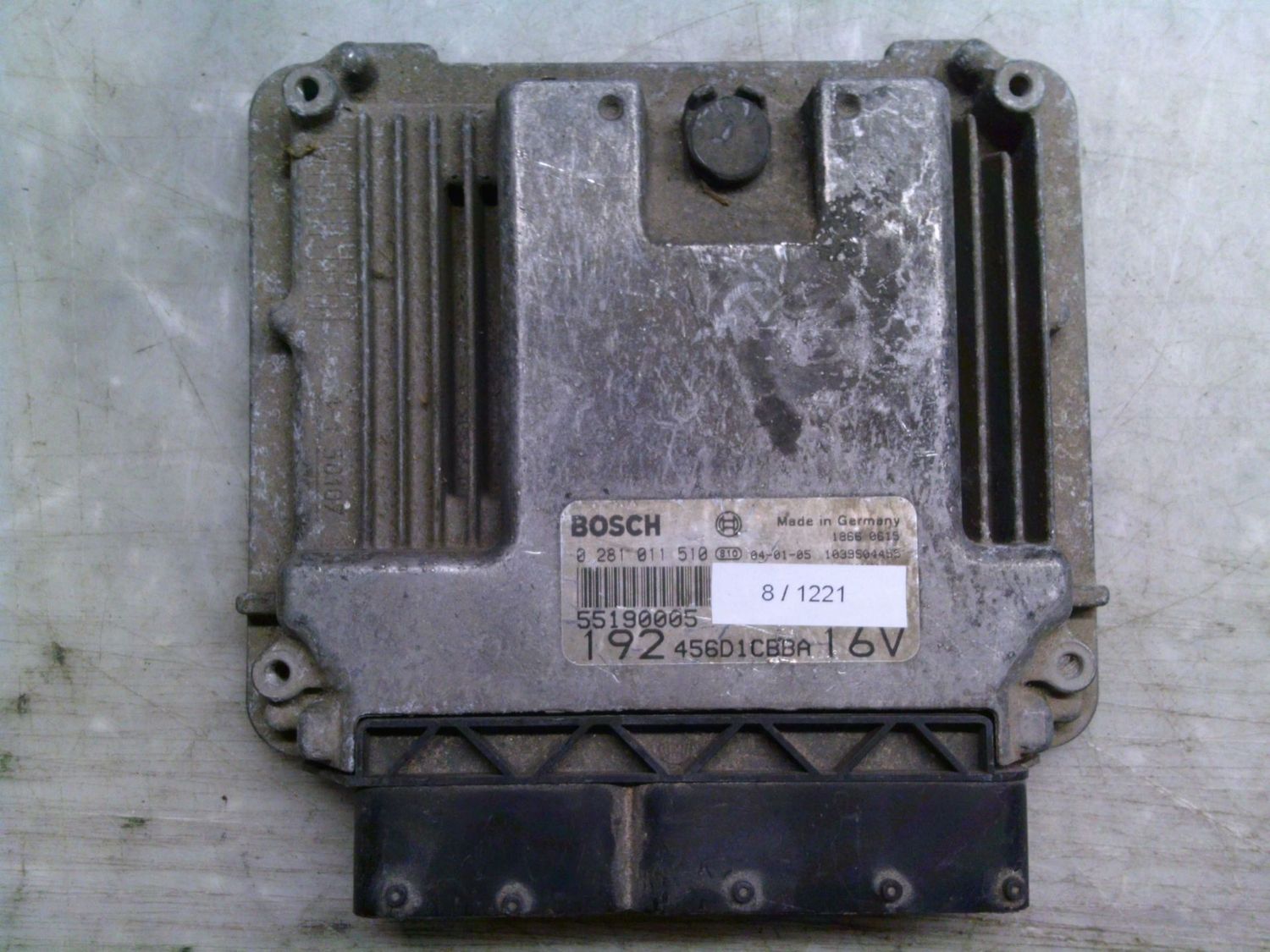 8-1221 Centralina Motore Bosch 0 281 011 510 0281011510 55190005 1039S04485 192 456D1CBBA 16V Fiat Diesel Stilo 8-1221 Centralina Motore Bosch 0 281 011 510 0281011510 55190005 1039S04485 192 456D1CBBA 16V Fiat Diesel Stilo