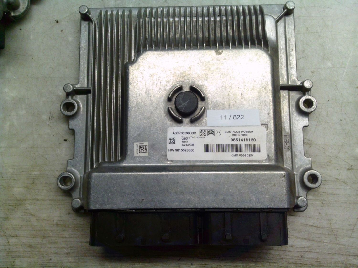 11-822 Centralina Motore Continental A3C7055900001 9851418180 98150233380 VD56.1 Peugeot Benzina 208 11-822 Centralina Motore Continental A3C7055900001 9851418180 98150233380 VD56.1 Peugeot Benzina 208