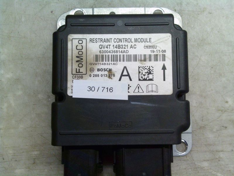 30-716 Centralina Airbag Bosch 0 285 013 975 0285013975 GV4T 14B321 AC 6300436814AD   Ford  Kuga