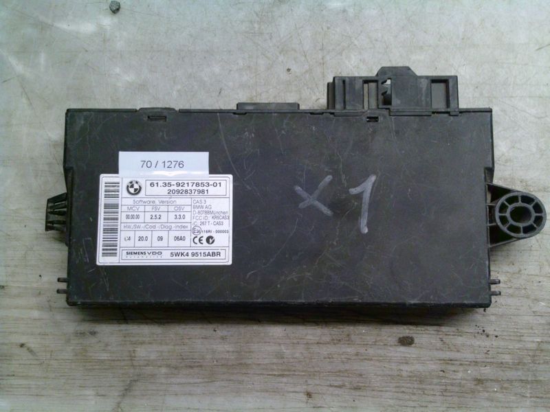 70-1276 Centralina Modulo Confort Siemens 5WK4 9515ABR 5WK49515ABR 61.35-9217853-01 2092837981 CAS 3  Bmw  X 1