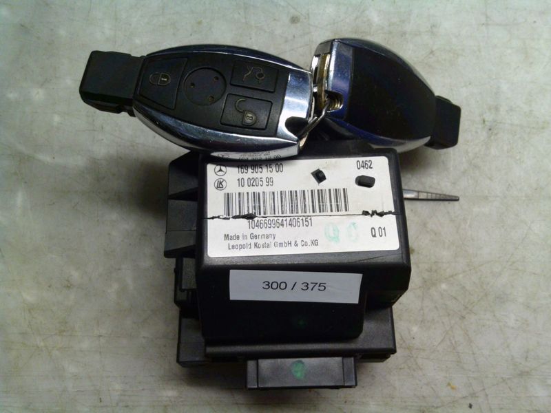 300-375 Blocchetto Accensione Leopold Kostal 169 905 15 00 1699051500 10 0205 99 N. 2 CHIAVI   Mercedes  Classe A