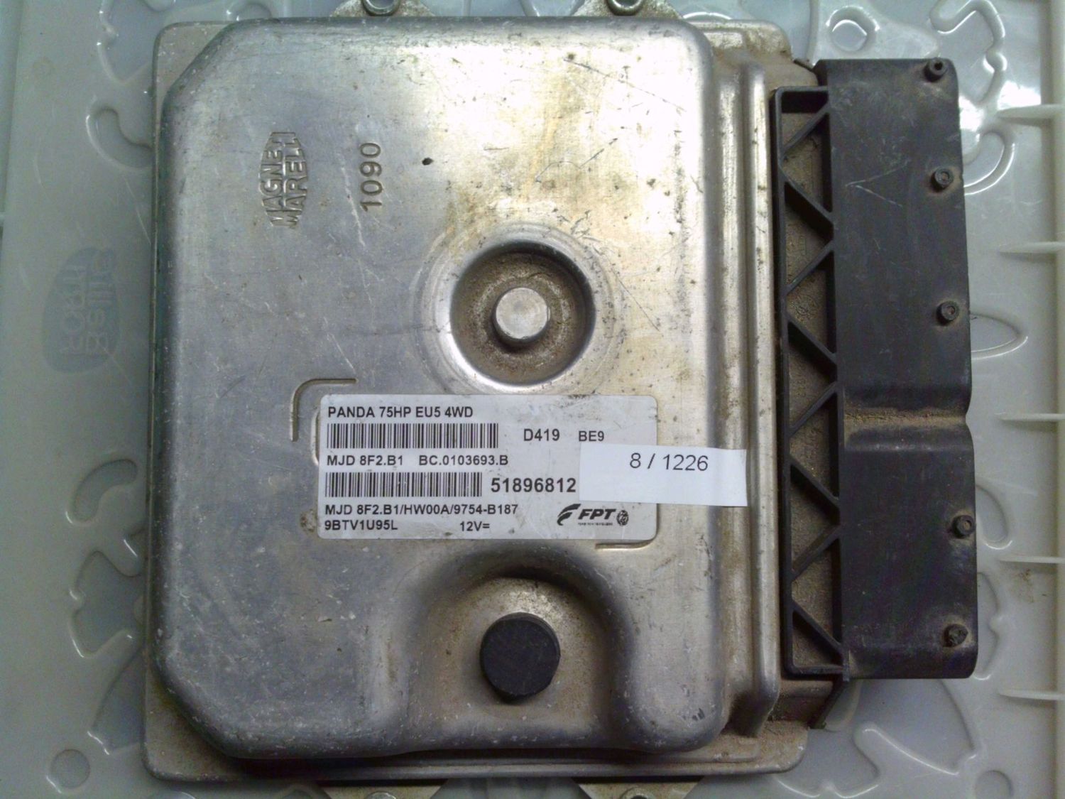 8-1226 Centralina Motore Magneti Marelli 51896812 MJD 8F2.B1 BC.0103693.B PANDA 75HP EU5 4WD HW00A/9754-B187 Fiat Diesel Panda 8-1226 Centralina Motore Magneti Marelli 51896812 MJD 8F2.B1 BC.0103693.B PANDA 75HP EU5 4WD HW00A/9754-B187 Fiat Diesel Panda