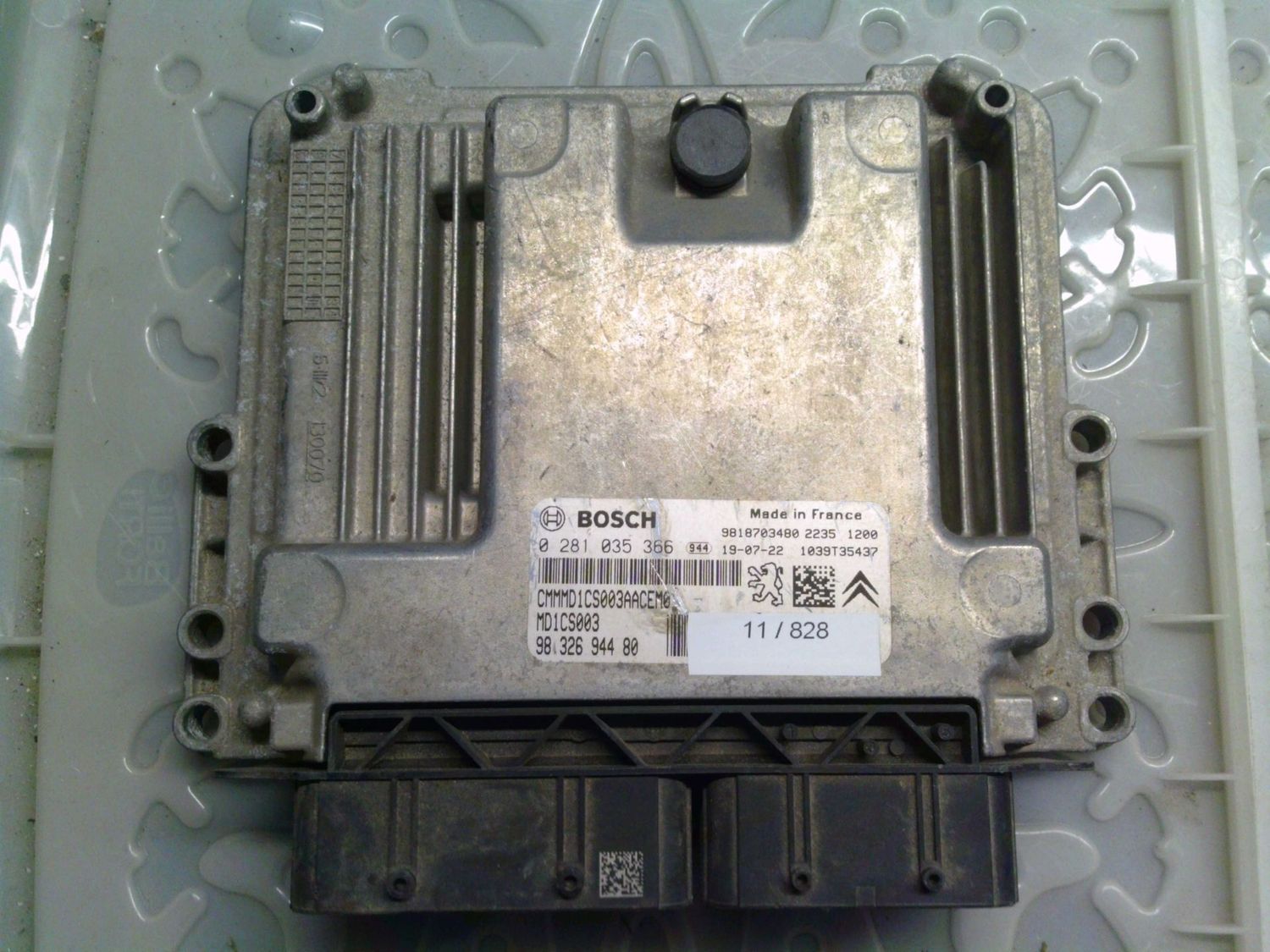 11-828 Centralina Motore Bosch 0 281 035 366 0281035366 96 326 944 80 1039T35437 MD1CS003 Citroen Diesel C 3 11-828 Centralina Motore Bosch 0 281 035 366 0281035366 96 326 944 80 1039T35437 MD1CS003 Citroen Diesel C 3