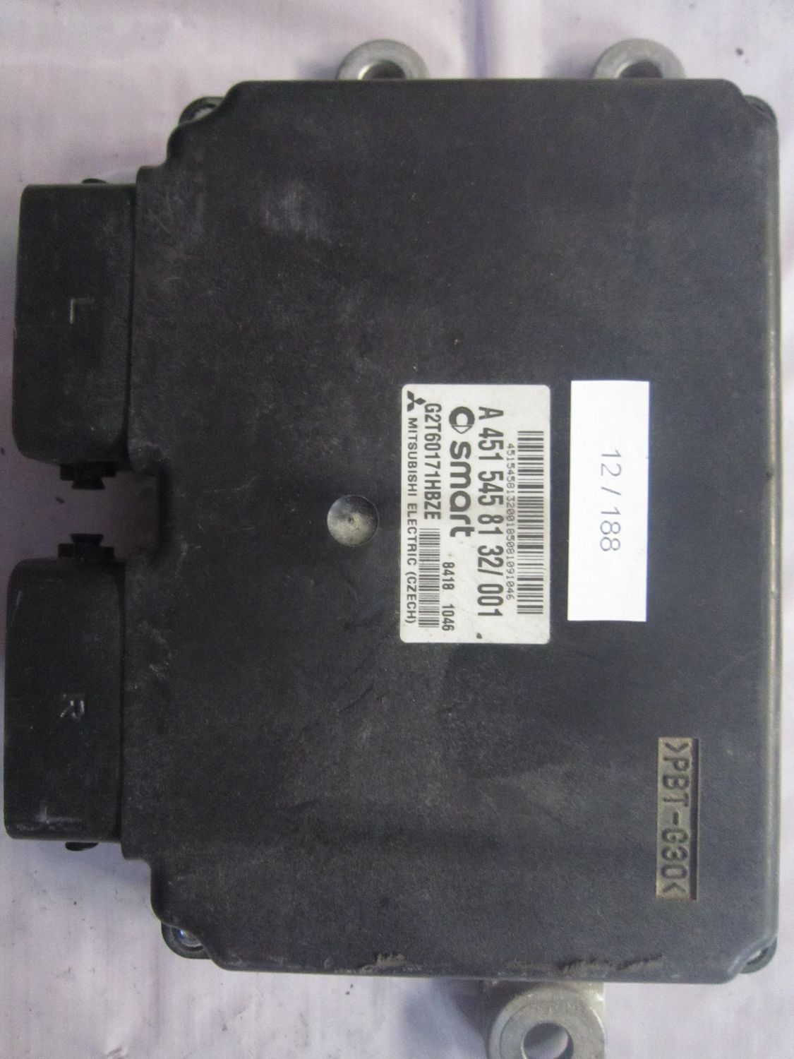 12-188 Centralina Cambio Automatico Mitsubishi A 451 545 81 32/001 A4515458132001 G2T60171HBZE Smart 451 12-188 Centralina Cambio Automatico Mitsubishi A 451 545 81 32/001 A4515458132001 G2T60171HBZE Smart 451