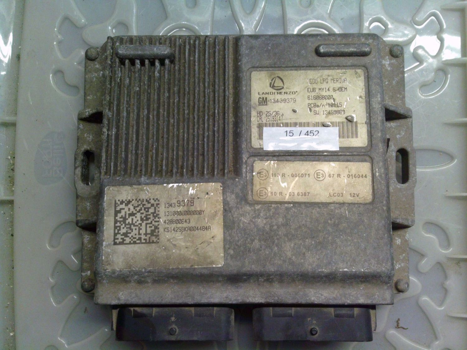 15-452 Centralina Gas GPL Landi Renzo 616068000   ECU LPG MERIVA HD 25/36 SW 13459860  Opel Benzina / Gpl Meriva