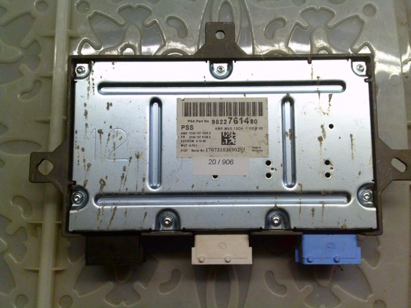 20-906 Amplificatore Audio  DENON  9822761480   PSS AMP.MUX.12CH   Peugeot  308