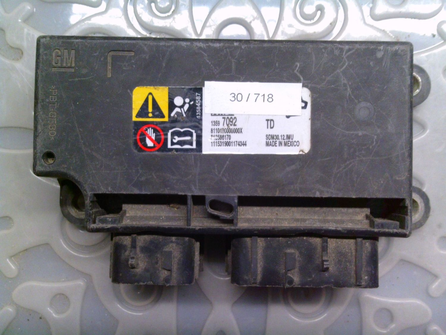 30-718 Centralina Airbag Gm 1359 7092 13597092 SDM30.12IMO Opel Corsa 30-718 Centralina Airbag Gm 1359 7092 13597092 SDM30.12IMO Opel Corsa
