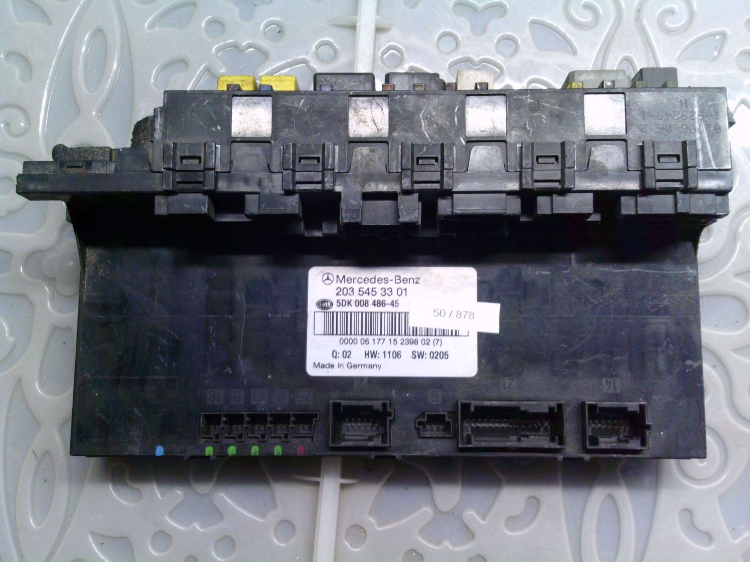 50-878 Body Computer Hella Kg 203 545 33 01 2035453301 5DK008486-45 HW 1106 SW 0205 Q02 Mercedes  Classe C