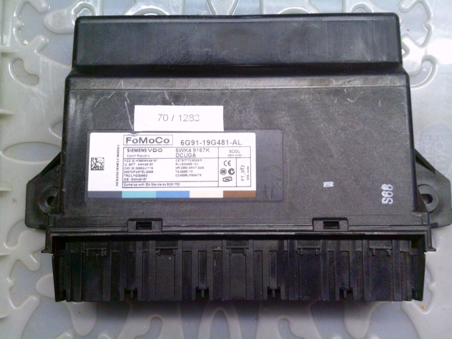 70-1283 Modulo Chiusura Centralizzata Fomoco 5WK4 9167K 5WK49167K 6G91-19G481-AL DCUGA Jaguar Xf 70-1283 Modulo Chiusura Centralizzata Fomoco 5WK4 9167K 5WK49167K 6G91-19G481-AL DCUGA Jaguar Xf