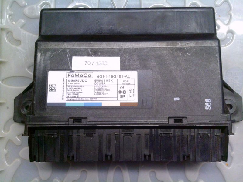70-1283 Modulo Chiusura Centralizzata Fomoco 5WK4 9167K 5WK49167K 6G91-19G481-AL DCUGA   Jaguar  Xf