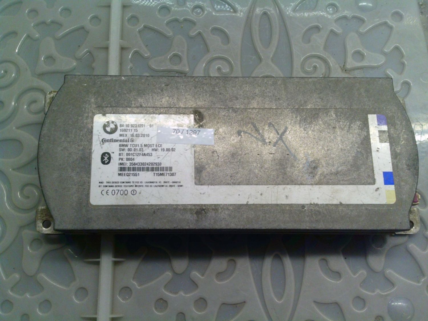 70-1297 Centralina Bluetooth Continental 169211 15 16921115 84.10 9231091-01 Bmw Serie 3 70-1297 Centralina Bluetooth Continental 169211 15 16921115 84.10 9231091-01 Bmw Serie 3