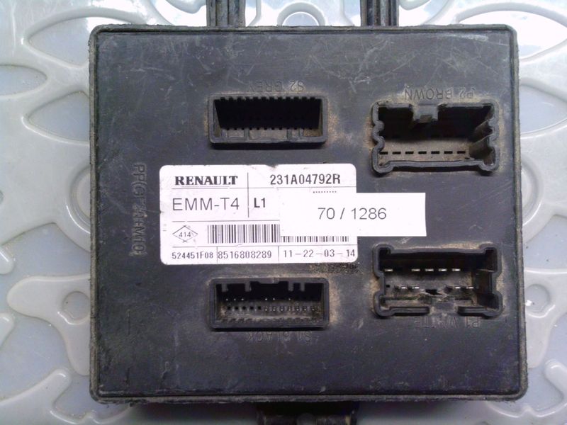 70-1286 Modulo Controllo Bcm Renault EMM-T4 EMMT4 231A04792R L1   Renault  Varie