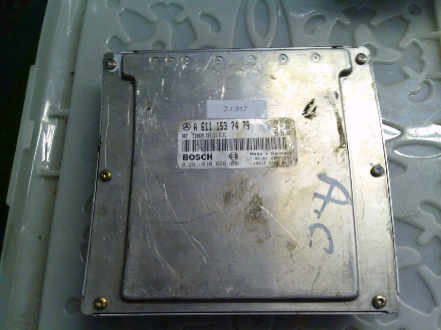 2-317 Centralina Motore Bosch 0 281 010 608 0281010608 A 611 153 74 79 28RTE951 CR2.11 Mercedes Diesel Classe E 2-317 Centralina Motore Bosch 0 281 010 608 0281010608 A 611 153 74 79 28RTE951 CR2.11 Mercedes Diesel Classe E