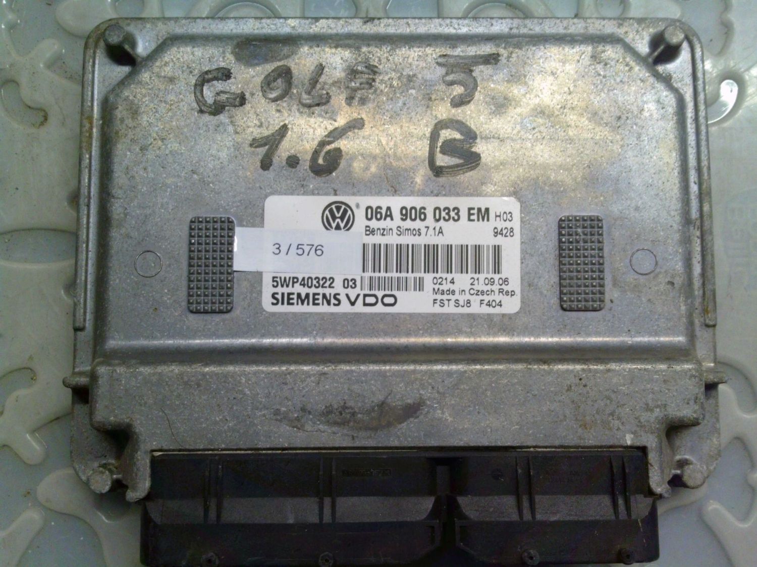 3-576 Centralina Motore Siemens 5WP40322 03 5WP4032203 06A 906 033 EM SIMOS 7.1A Volkswagen Benzina Varie 3-576 Centralina Motore Siemens 5WP40322 03 5WP4032203 06A 906 033 EM SIMOS 7.1A Volkswagen Benzina Varie