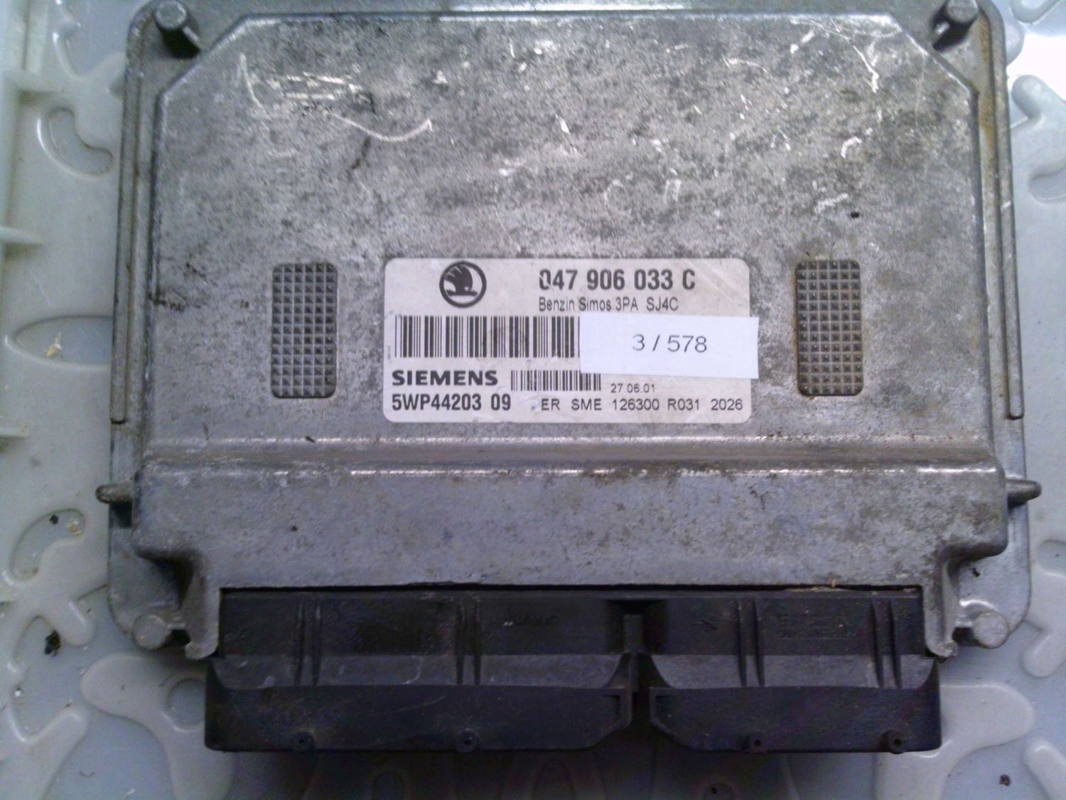 3-578 Centralina Motore Siemens 5WP44203 09 5WP4420309 047 906 033 C SIMOS 3PA Skoda Benzina Fabia 3-578 Centralina Motore Siemens 5WP44203 09 5WP4420309 047 906 033 C SIMOS 3PA Skoda Benzina Fabia