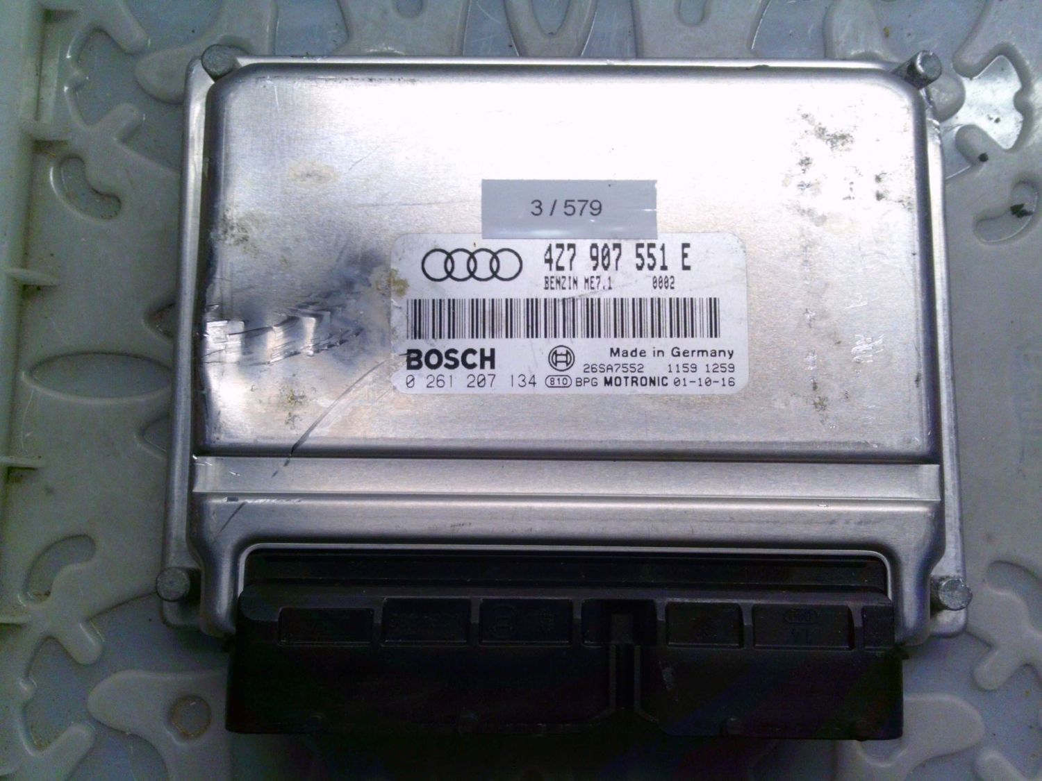 3-579 Centralina Motore Bosch 0 261 207 134 0261207134 4Z7 907 551 E 26SA7552 ME7.1 Volkswagen Benzina Varie 3-579 Centralina Motore Bosch 0 261 207 134 0261207134 4Z7 907 551 E 26SA7552 ME7.1 Volkswagen Benzina Varie