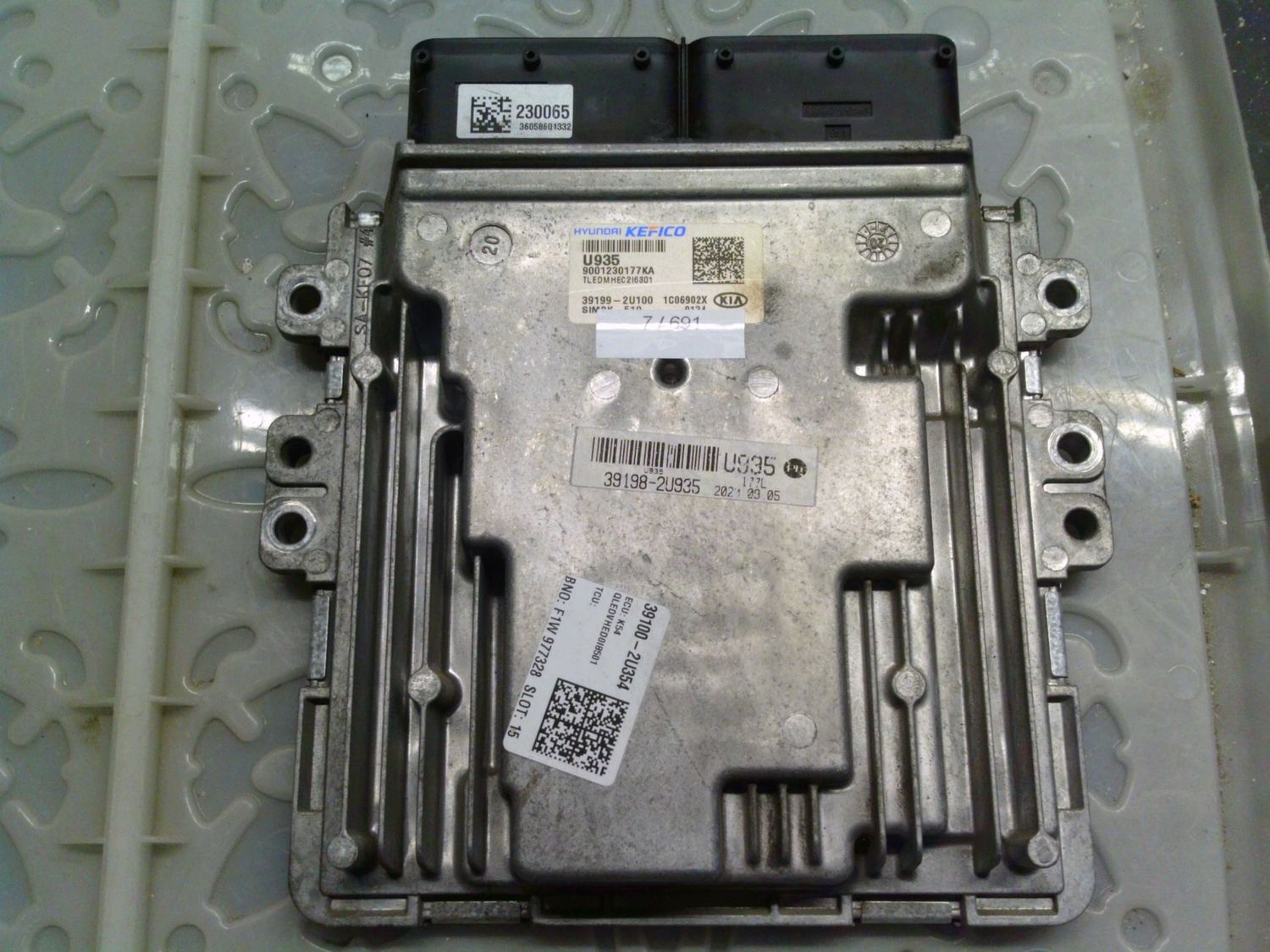 7-691 Centralina Motore Kefico 39199-2U100 391992U100 9001230177KA SIM 2K-510 U935 Kia Diesel Sportage 7-691 Centralina Motore Kefico 39199-2U100 391992U100 9001230177KA SIM 2K-510 U935 Kia Diesel Sportage
