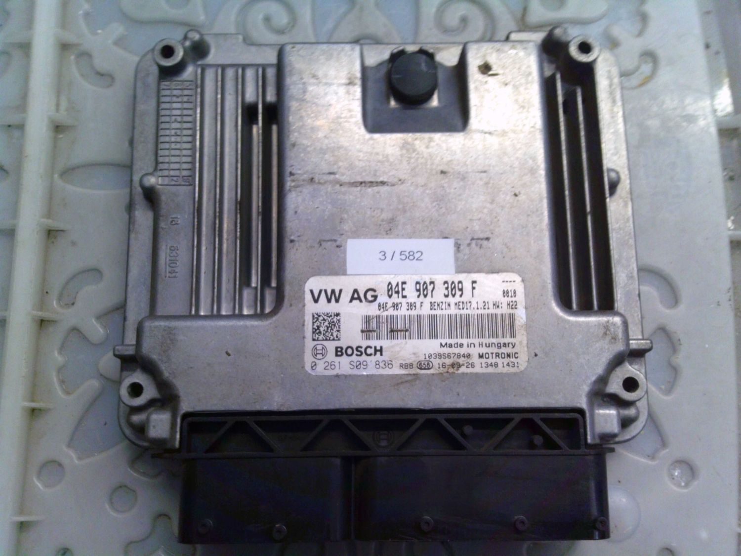 3-582 Centralina Motore Bosch 0 261 S09 836 0261S09836 04E 907 309 F 1039S67840 MED17.1.21 HW: H22 Volkswagen Benzina Passat 3-582 Centralina Motore Bosch 0 261 S09 836 0261S09836 04E 907 309 F 1039S67840 MED17.1.21 HW: H22 Volkswagen Benzina Passat