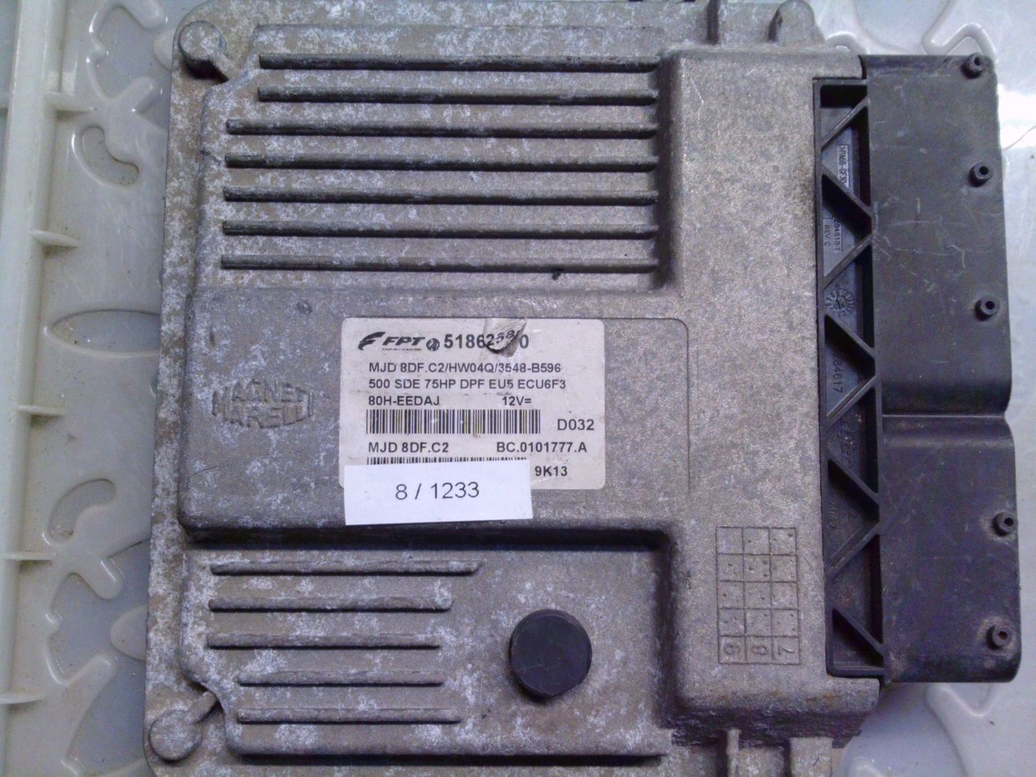 8-1233 Centralina Motore Magneti Marelli 51862580 MJD 8DF.C2 BC.0101777.A HW04Q/3548-B596 Fiat Diesel 500 8-1233 Centralina Motore Magneti Marelli 51862580 MJD 8DF.C2 BC.0101777.A HW04Q/3548-B596 Fiat Diesel 500
