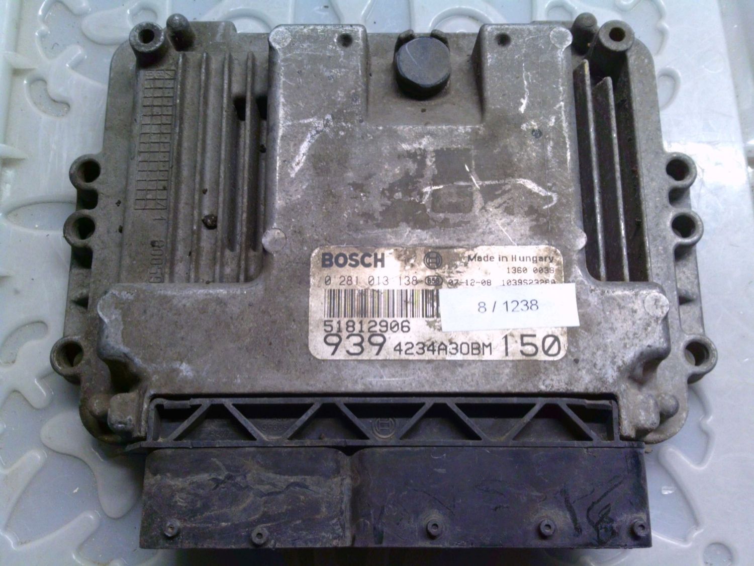 8-1238 Centralina Motore Bosch 0 281 013 138 0281013138 51812906 1039S23289 939 4234A30BM 150 Alfa Romeo Diesel 159 8-1238 Centralina Motore Bosch 0 281 013 138 0281013138 51812906 1039S23289 939 4234A30BM 150 Alfa Romeo Diesel 159