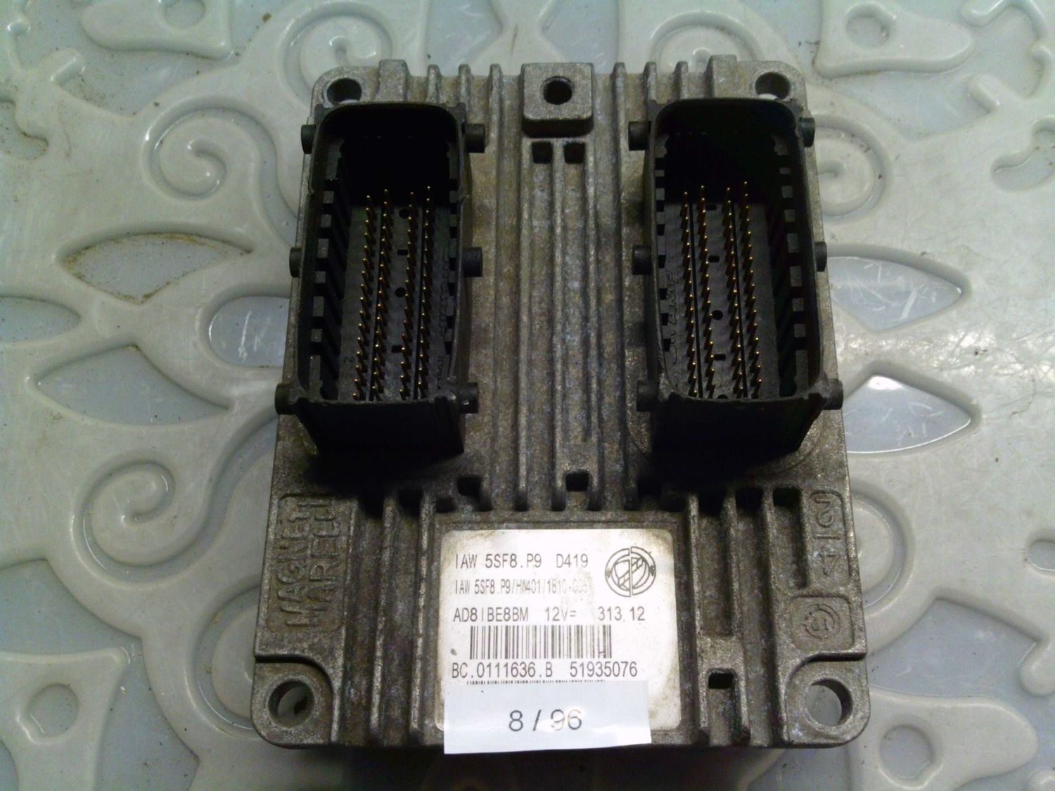 8-96 Centralina Motore Magneti Marelli IAW 5SF8.P9 IAW5SF8.P9 BC.0111636.B 51935076 HW401/1810-G08 Lancia Benzina Ypsilon 8-96 Centralina Motore Magneti Marelli IAW 5SF8.P9 IAW5SF8.P9 BC.0111636.B 51935076 HW401/1810-G08 Lancia Benzina Ypsilon