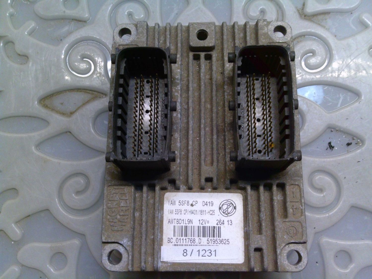 8-1231 Centralina Motore Magneti Marelli IAW 5SF8.CP IAW5SF8.CP BC.0111768.D 51953625 HW401/1811-HC25 Fiat Benzina Panda 8-1231 Centralina Motore Magneti Marelli IAW 5SF8.CP IAW5SF8.CP BC.0111768.D 51953625 HW401/1811-HC25 Fiat Benzina Panda