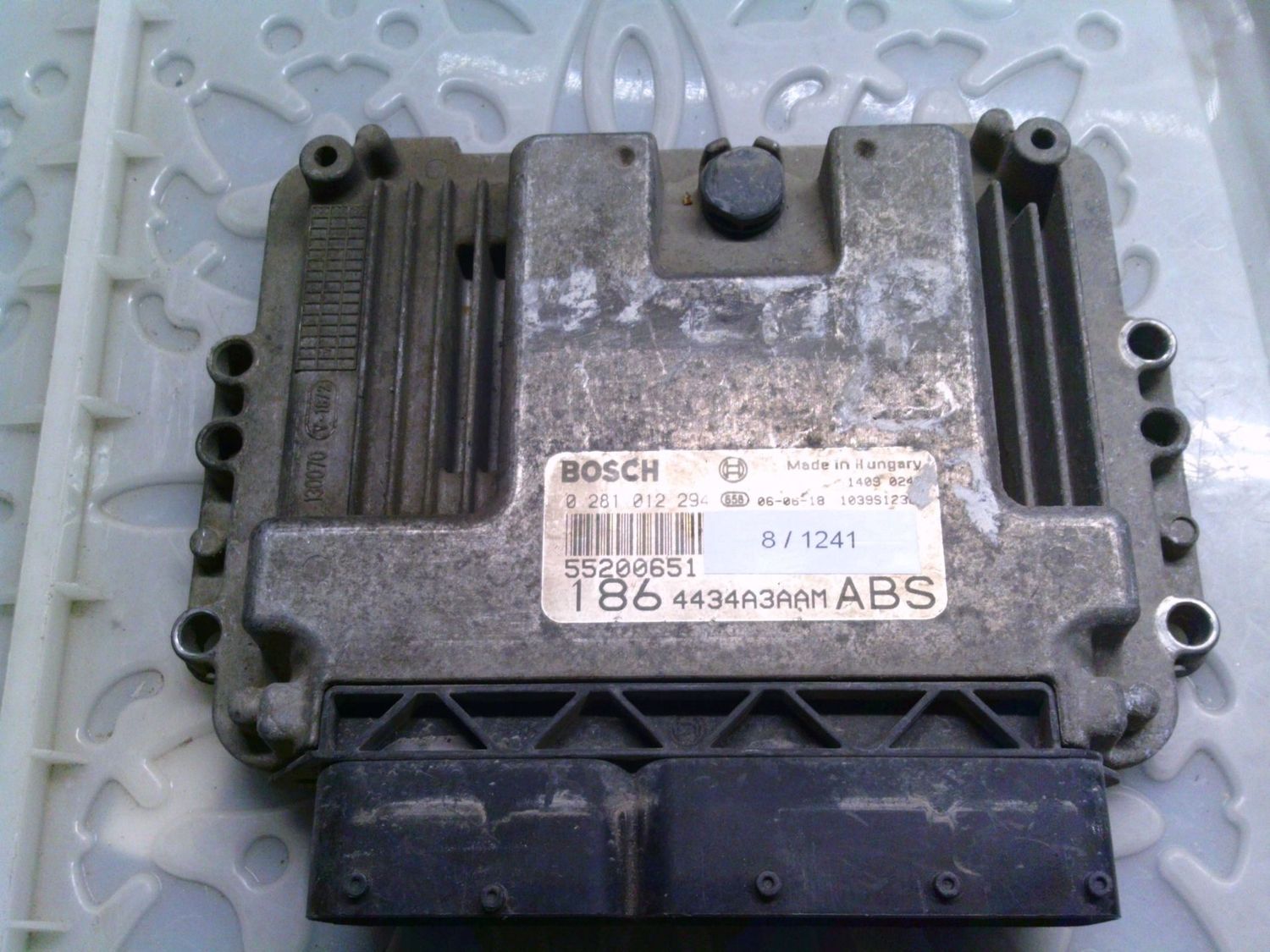 8-1241 Centralina Motore Bosch 0 281 012 294 0281012294 55200651 1039S12321 186 4434A3AAM ABS Fiat Diesel Multipla 8-1241 Centralina Motore Bosch 0 281 012 294 0281012294 55200651 1039S12321 186 4434A3AAM ABS Fiat Diesel Multipla