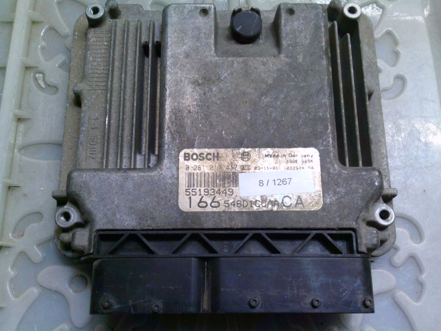 8-1267 Centralina Motore Bosch 0 281 011 417 0281011417 55193449 1039S04164 166 546D1CCAA CA Alfa Romeo Diesel 166 8-1267 Centralina Motore Bosch 0 281 011 417 0281011417 55193449 1039S04164 166 546D1CCAA CA Alfa Romeo Diesel 166