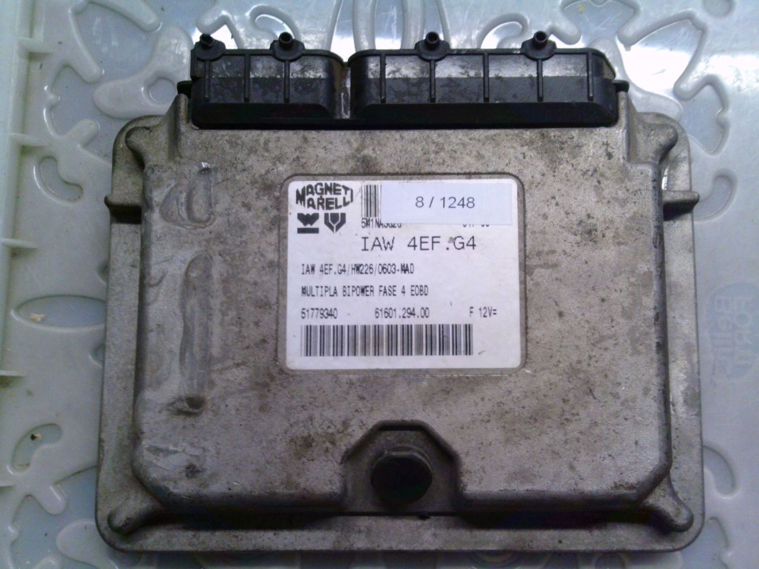 8-1248 Centralina Motore Magneti Marelli IAW 4EF.G4 IAW4EF.G4 61601.294.00 51779340 HW226/0603 Fiat Benzina / Metano Multipla 8-1248 Centralina Motore Magneti Marelli IAW 4EF.G4 IAW4EF.G4 61601.294.00 51779340 HW226/0603 Fiat Benzina / Metano Multipla