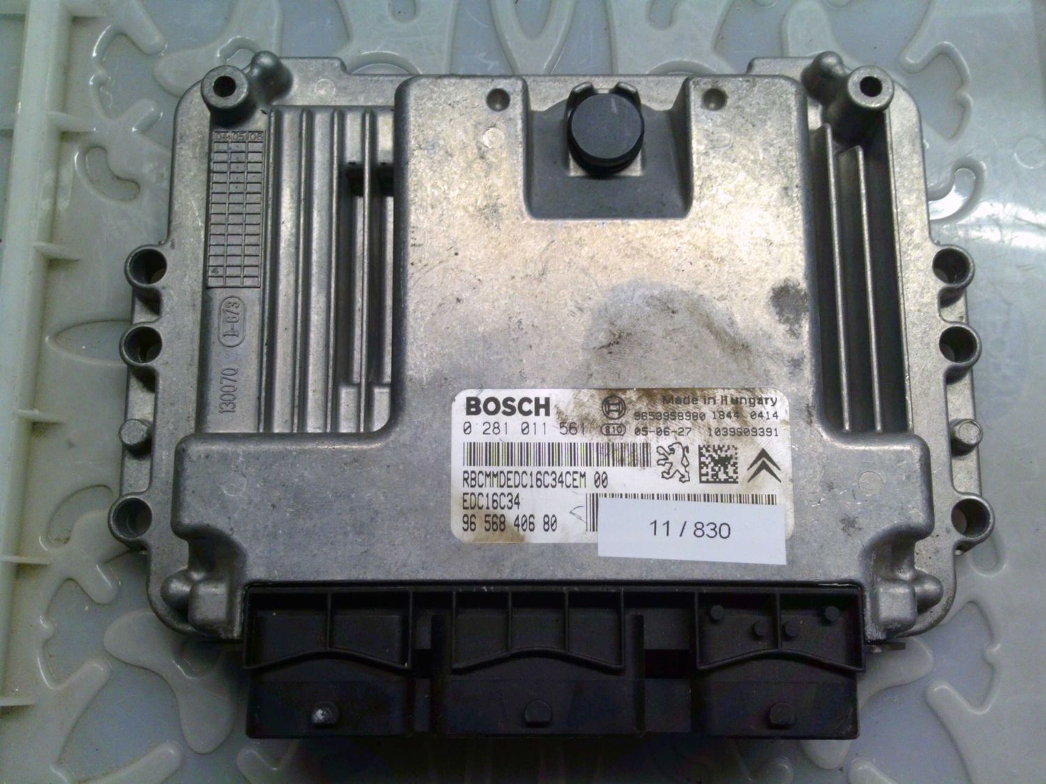 11-830 Centralina Motore Bosch 0 281 011 561 0281011561 96 568 406 80 1039S09391 EDC16C34 Citroen / Peugeot Diesel Varie 11-830 Centralina Motore Bosch 0 281 011 561 0281011561 96 568 406 80 1039S09391 EDC16C34 Citroen / Peugeot Diesel Varie