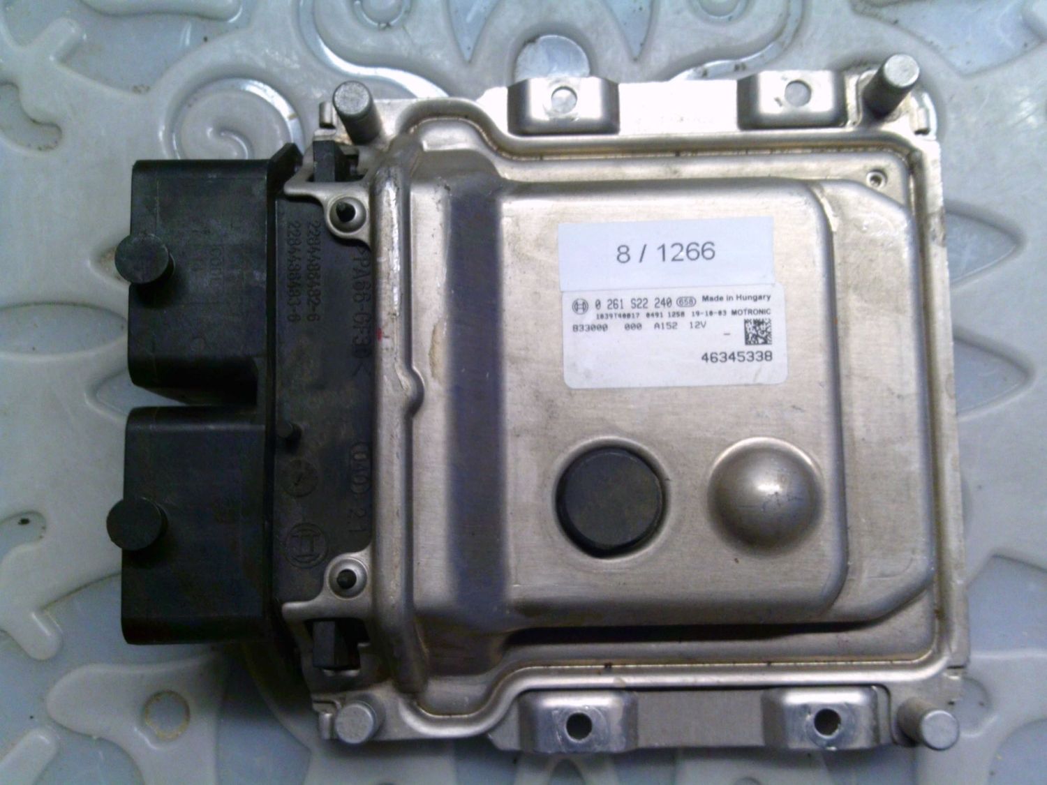 8-1266 Centralina Motore Motronic 0 261 S22 240 0261S22240 46345338 1039T40017 500 L Fiat Benzina 500 8-1266 Centralina Motore Motronic 0 261 S22 240 0261S22240 46345338 1039T40017 500 L Fiat Benzina 500