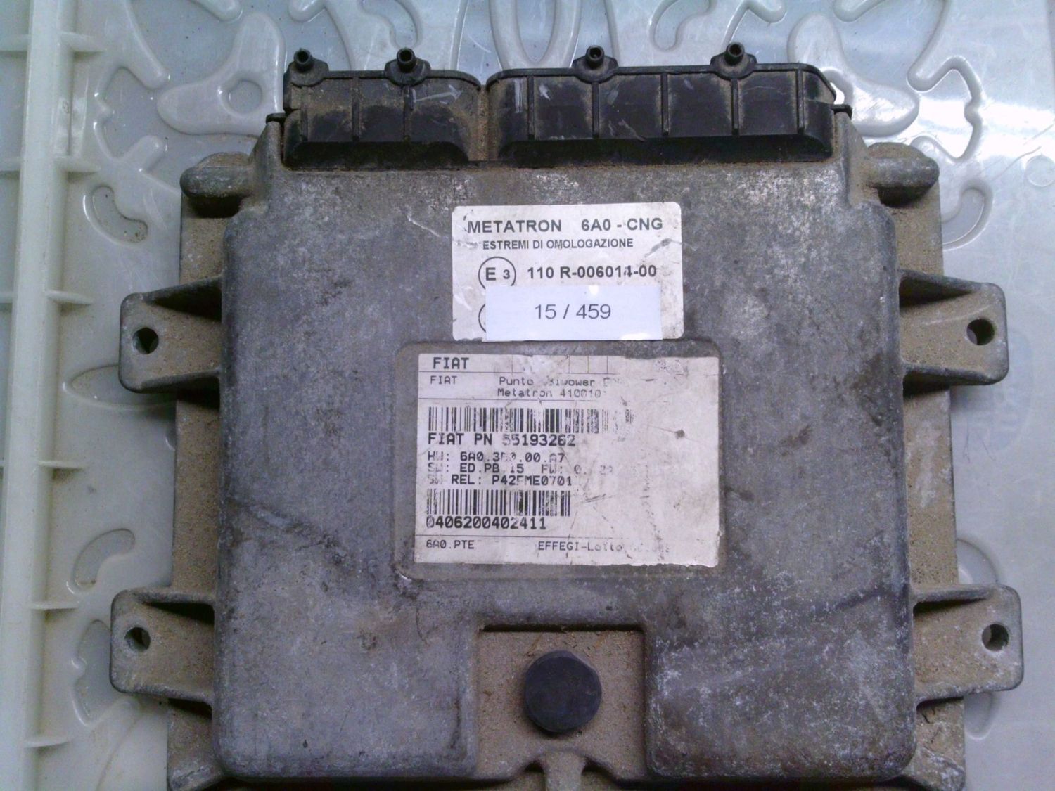 15-459 Centralina Gas Metano Metatron 55193262 4100101 PUNTO 188 Fiat Benzina / Metano Punto 15-459 Centralina Gas Metano Metatron 55193262 4100101 PUNTO 188 Fiat Benzina / Metano Punto