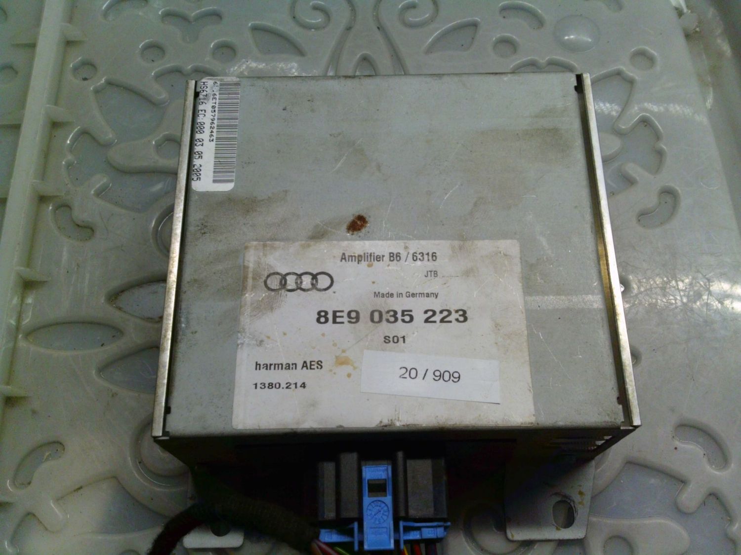 20-909 Amplificatore Audio Harman 8E9 035 223 8E9035223 B6/6316 S01 Audi A 4 20-909 Amplificatore Audio Harman 8E9 035 223 8E9035223 B6/6316 S01 Audi A 4