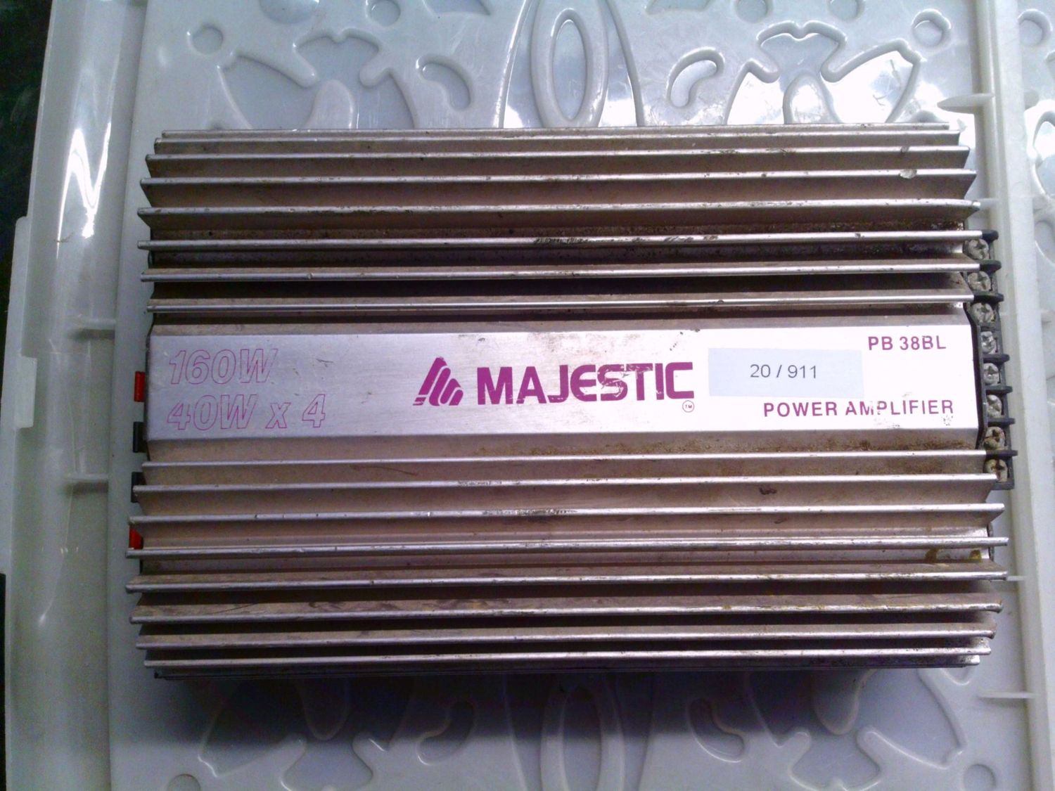 20-911 Amplificatore Audio Majestic PB 38BL PB38BL 160W 20-911 Amplificatore Audio Majestic PB 38BL PB38BL 160W