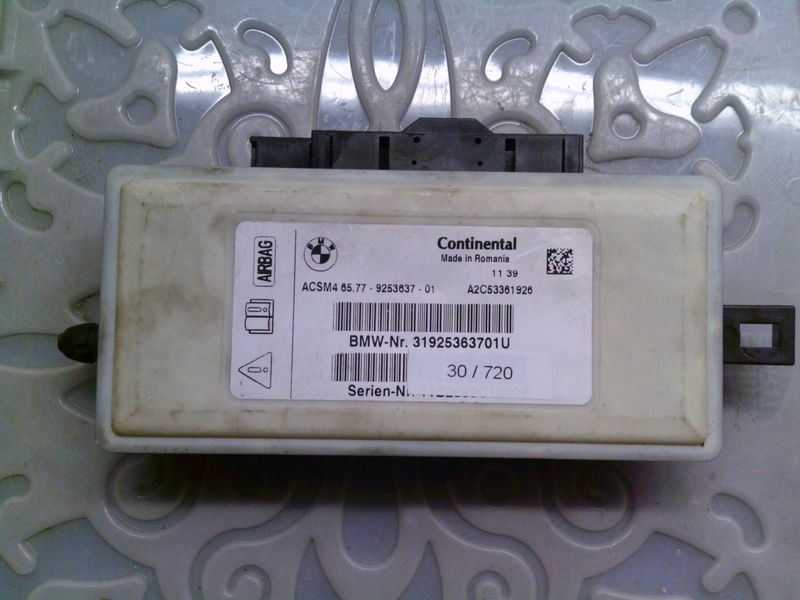 30-720 Centralina Airbag Continental A2C53361926   ACSM4 65.77 31925363701U   Bmw  Serie 5