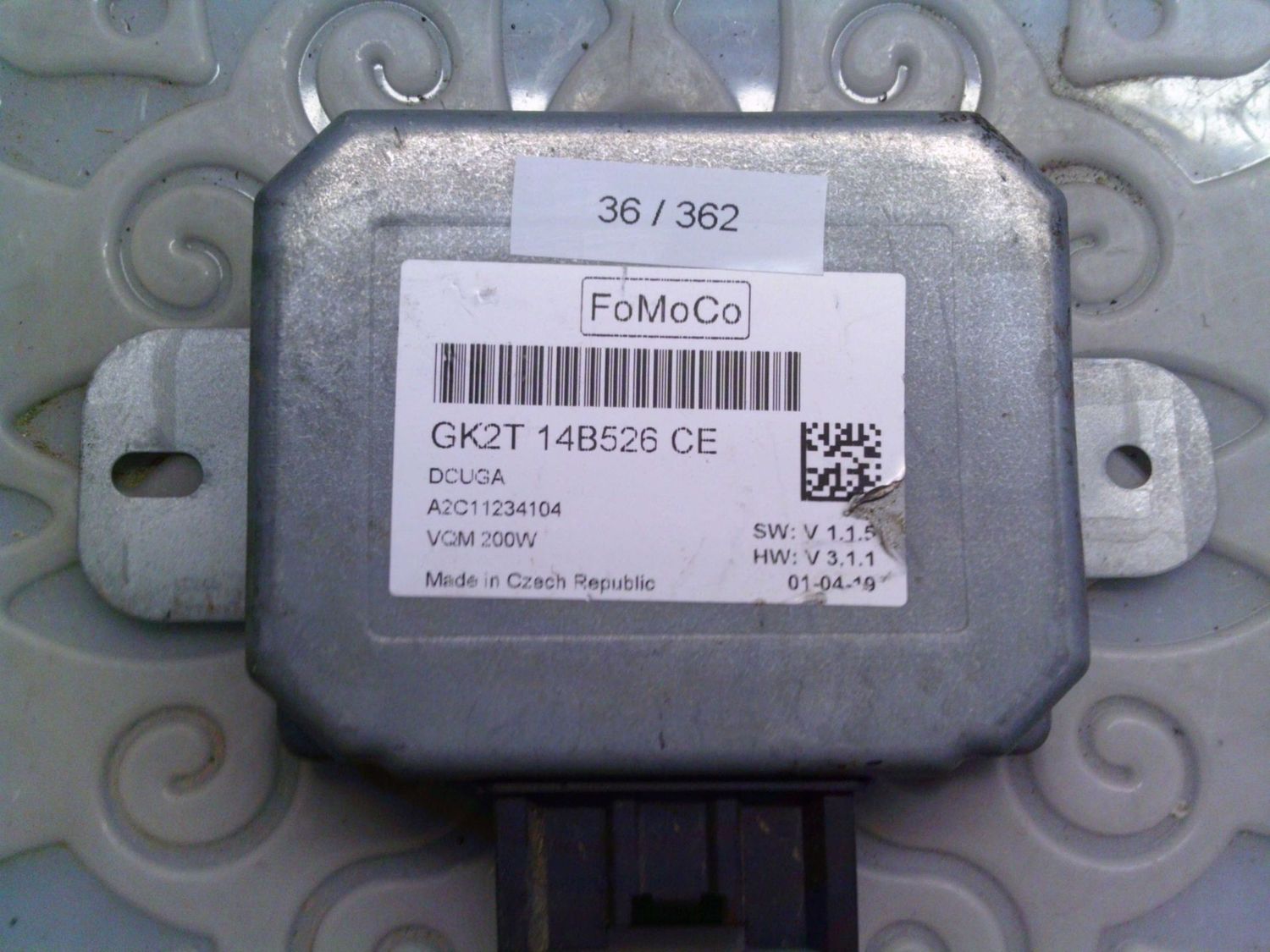 36-362 Convertitore Di Tensione Fomoco GK2T 14B526 CE GK2T14B526CE A2C11234104 DCUGA VQM 200W SW: V 1.1.5 HW: V 3.1.1 Ford Transit 36-362 Convertitore Di Tensione Fomoco GK2T 14B526 CE GK2T14B526CE A2C11234104 DCUGA VQM 200W SW: V 1.1.5 HW: V 3.1.1 Ford Transit