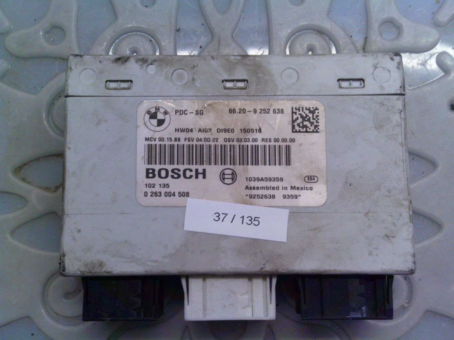 37-135 Centralina sensori parcheggio Bosch 0 263 004 508 0263004508 PDC-SG Bmw Serie 3 37-135 Centralina sensori parcheggio Bosch 0 263 004 508 0263004508 PDC-SG Bmw Serie 3