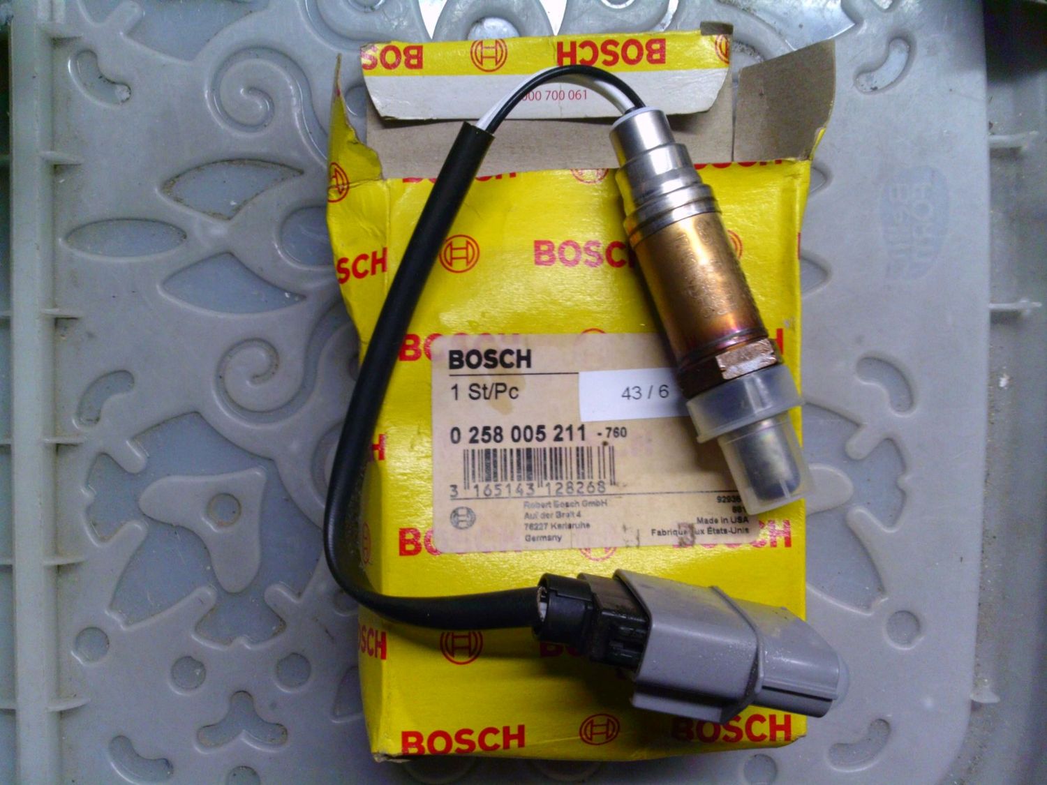 43-6 Sensore Sonda Lambda Bosch 0 258 003 211 0258003211 PRODOTTO NUOVO Volkswagen Transporter 43-6 Sensore Sonda Lambda Bosch 0 258 003 211 0258003211 PRODOTTO NUOVO Volkswagen Transporter