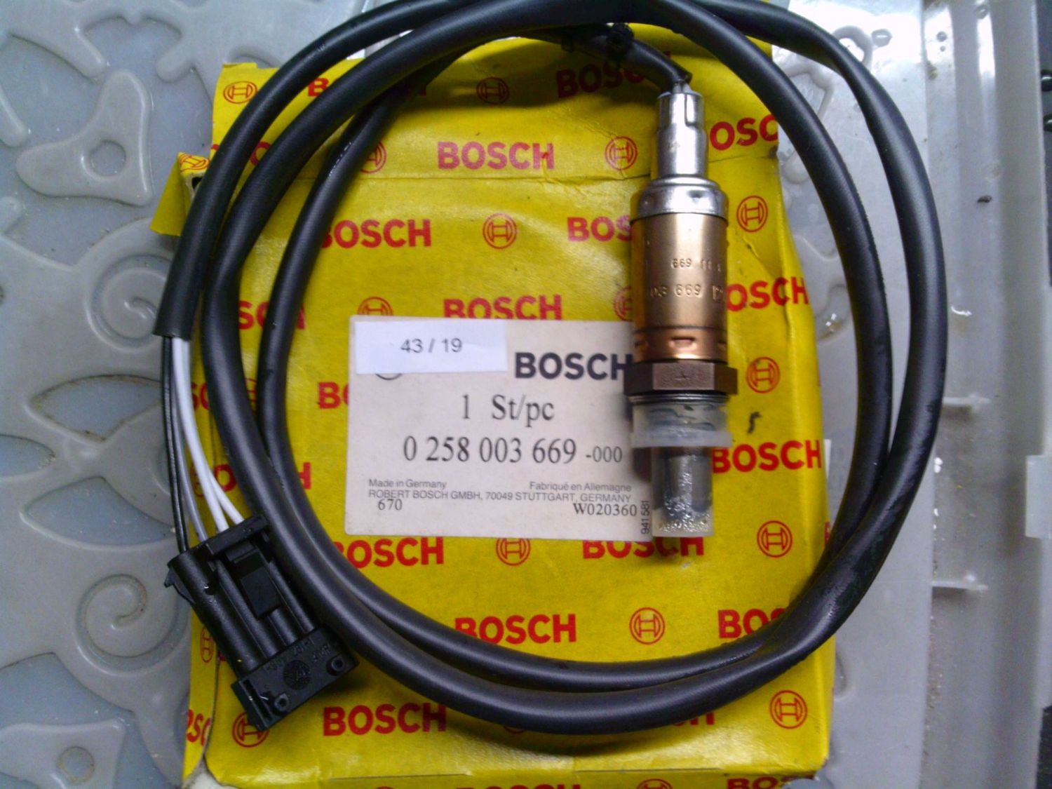 43-19 Sensore Sonda Lambda Bosch 0 258 003 669 0258003669 PRODOTTO NUOVO Citroen / Peugeot Varie 43-19 Sensore Sonda Lambda Bosch 0 258 003 669 0258003669 PRODOTTO NUOVO Citroen / Peugeot Varie