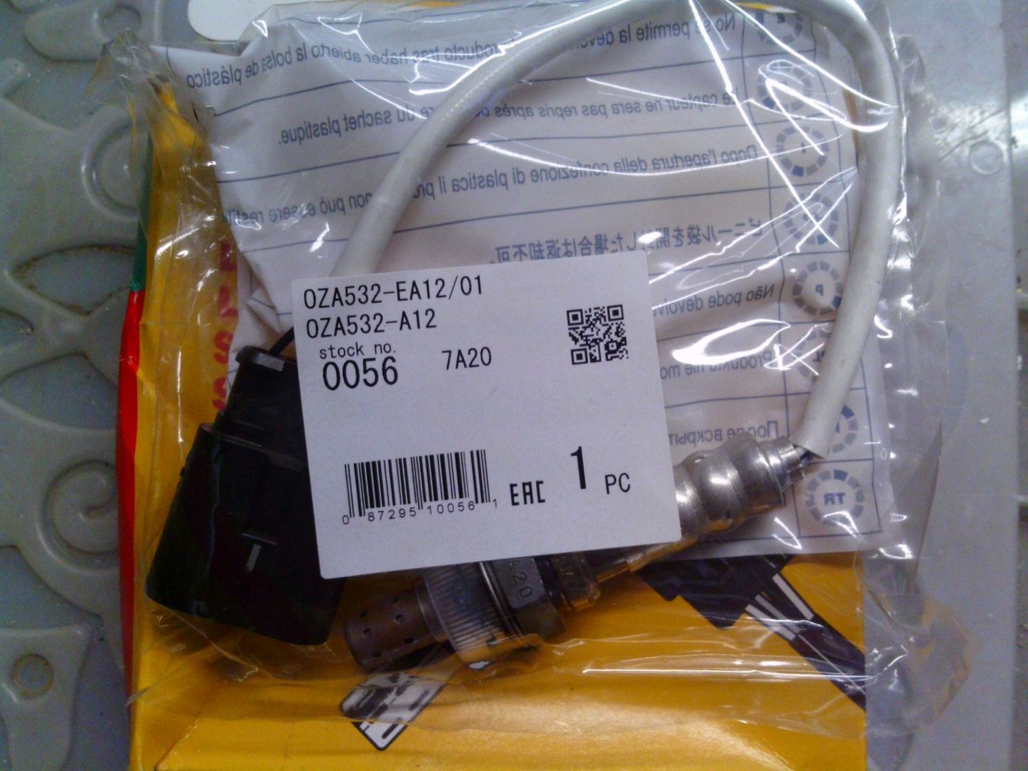 43-34 Sensore Sonda Lambda Ntk 0ZA532-A12 0ZA532A12 PRODOTTO NUOVO Fiat Panda 43-34 Sensore Sonda Lambda Ntk 0ZA532-A12 0ZA532A12 PRODOTTO NUOVO Fiat Panda
