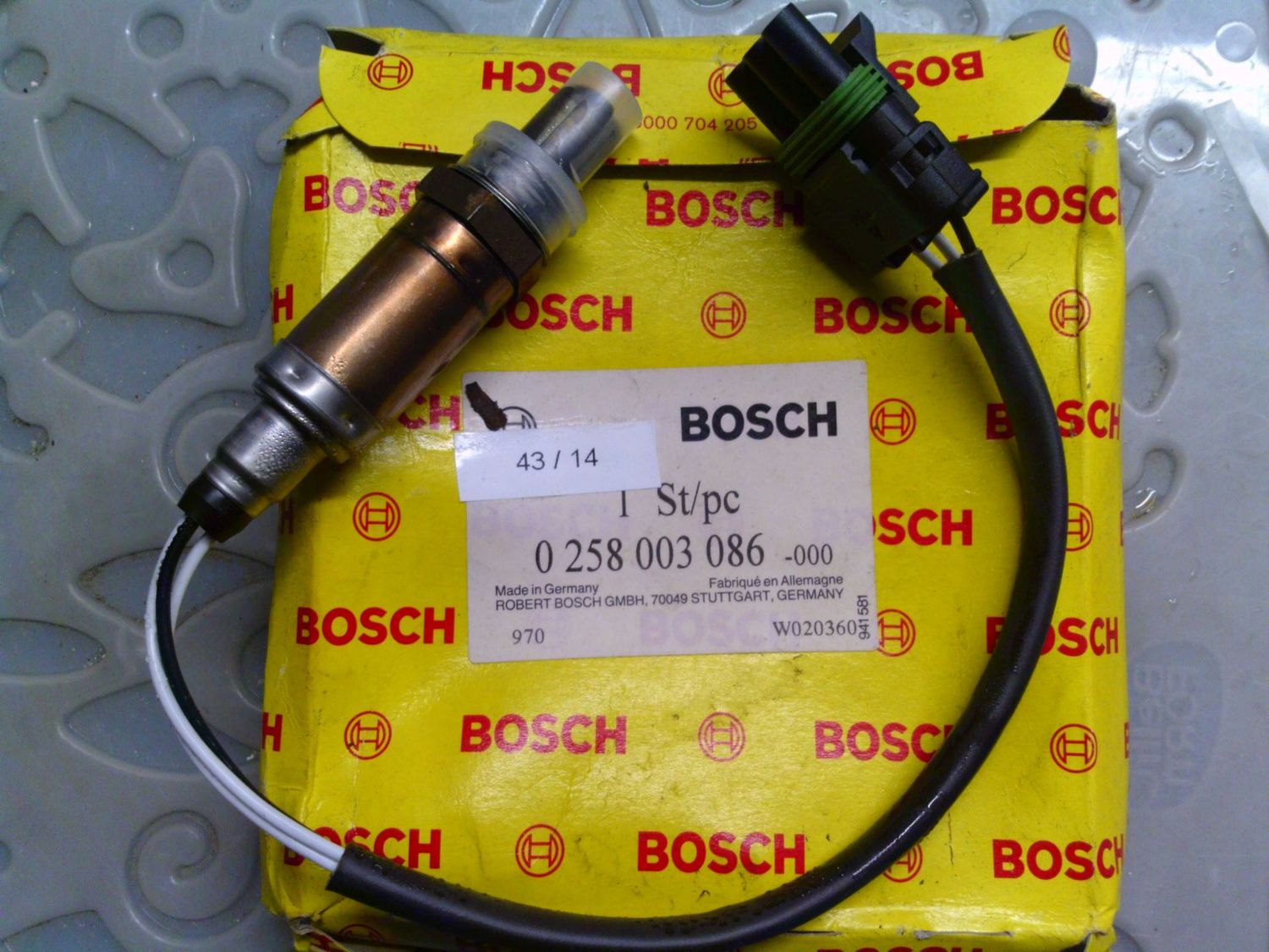 43-14 Sensore Sonda Lambda Bosch 0 258 003 086 0258003086 PRODOTTO NUOVO Renault Clio 43-14 Sensore Sonda Lambda Bosch 0 258 003 086 0258003086 PRODOTTO NUOVO Renault Clio