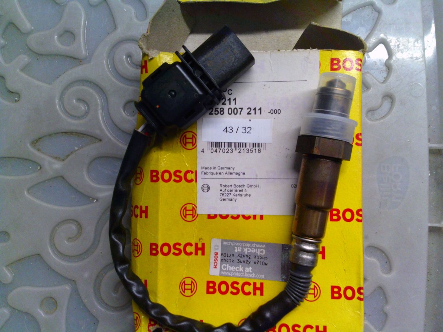 43-32 Sensore Sonda Lambda Bosch 0 258 007 211 0258007211 PRODOTTO NUOVO Volkswagen Golf 43-32 Sensore Sonda Lambda Bosch 0 258 007 211 0258007211 PRODOTTO NUOVO Volkswagen Golf
