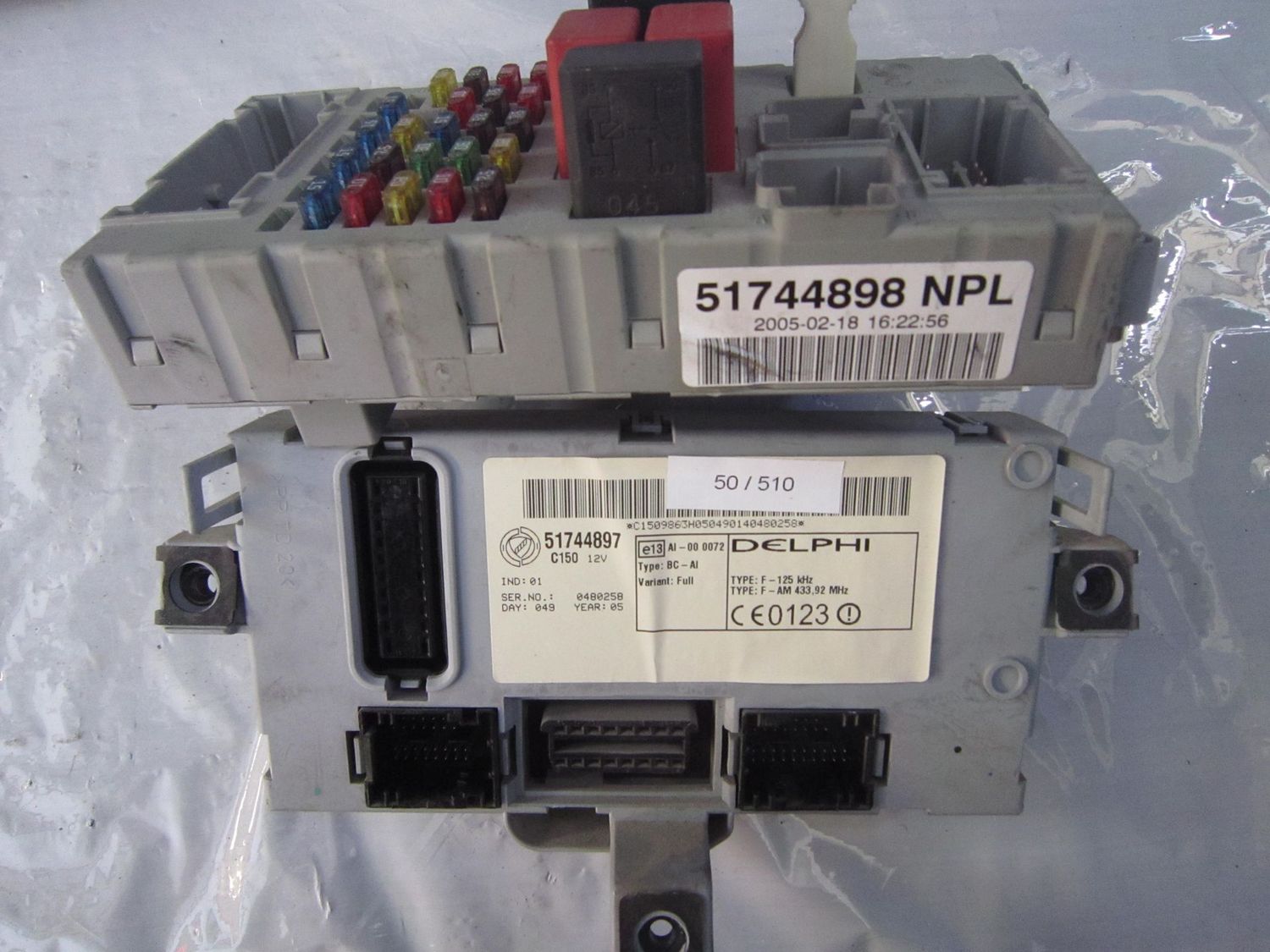 50-510 Body Computer Delphi 51744897 46520600 51744898 Alfa Romeo / Fiat / Lancia Benzina Varie 50-510 Body Computer Delphi 51744897 46520600 51744898 Alfa Romeo / Fiat / Lancia Benzina Varie