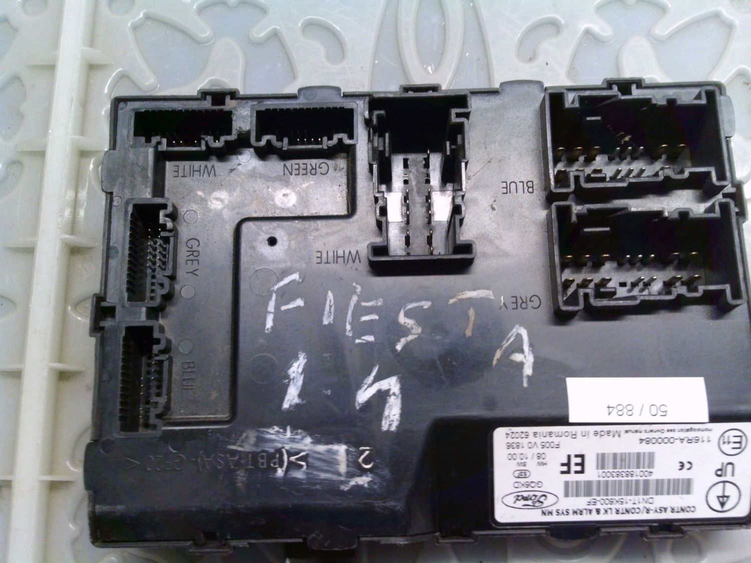 50-884 Body Computer Fomoco DN1T-15K600-EF DN1T15K600EF F005 V0 1836 Ford Benzina Fiesta 50-884 Body Computer Fomoco DN1T-15K600-EF DN1T15K600EF F005 V0 1836 Ford Benzina Fiesta
