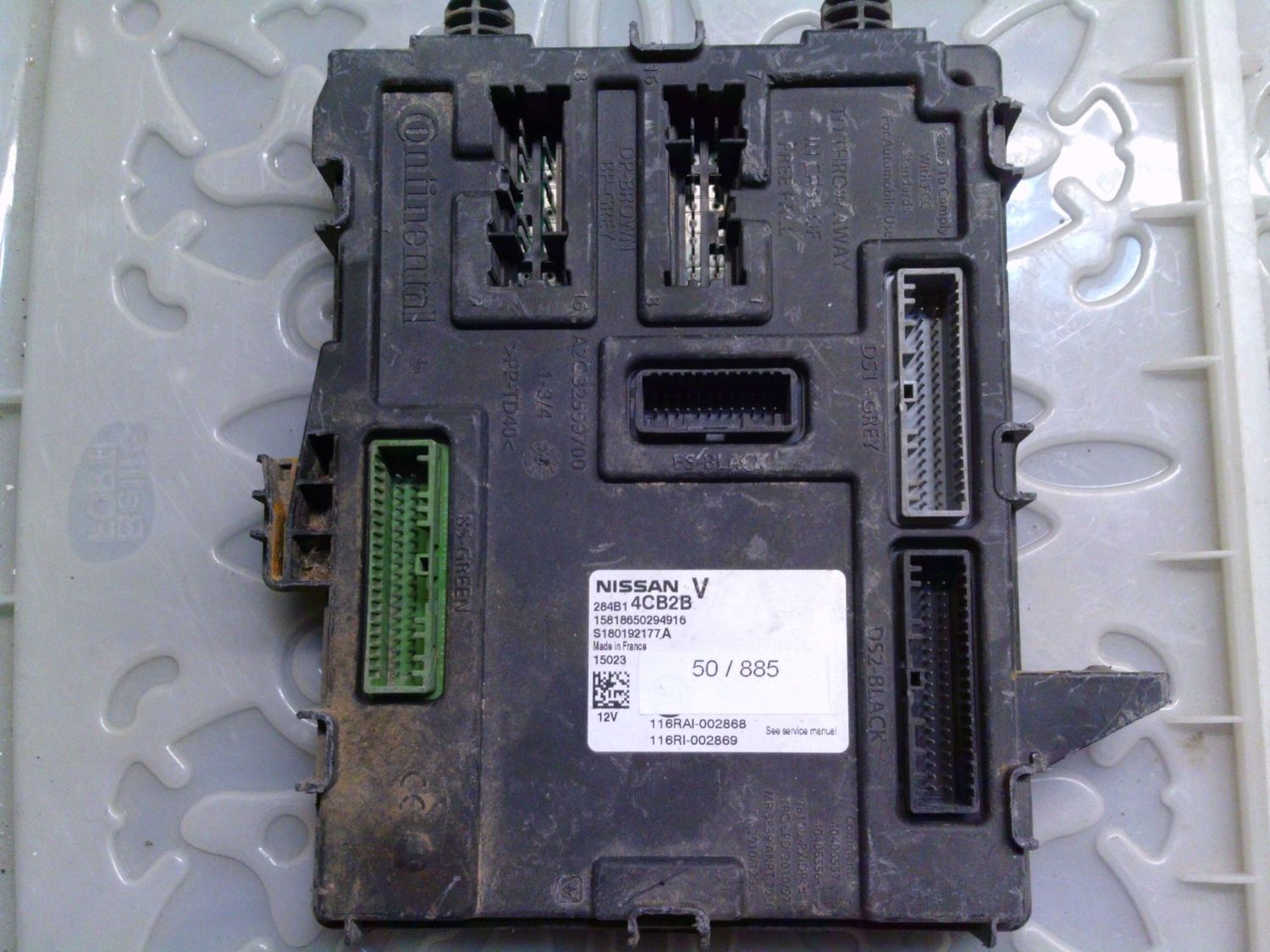 50-885 Body Computer Continental 284B1 4CB2B 284B14CB2B S180192177A A2C32559700 Nissan Varie 50-885 Body Computer Continental 284B1 4CB2B 284B14CB2B S180192177A A2C32559700 Nissan Varie