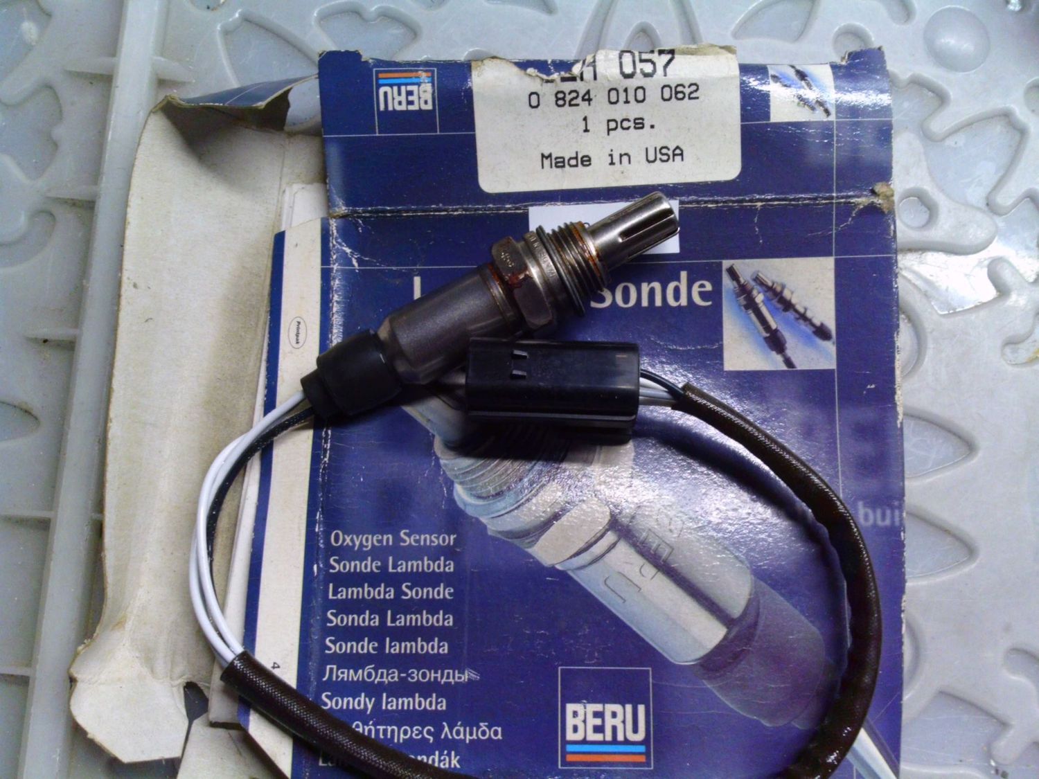 43-47 Sensore Sonda Lambda Beru OZH 057 OZH057 PRODOTTO NUOVO 0824010062 Rover Varie 43-47 Sensore Sonda Lambda Beru OZH 057 OZH057 PRODOTTO NUOVO 0824010062 Rover Varie