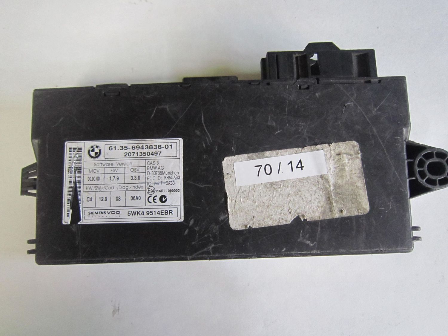 70-14 Centralina Modulo Confort Siemens 5WK4 9514EBR 5WK49514EBR 61.35-6943838-01 2071350497 CAS 3 Bmw X 5 70-14 Centralina Modulo Confort Siemens 5WK4 9514EBR 5WK49514EBR 61.35-6943838-01 2071350497 CAS 3 Bmw X 5