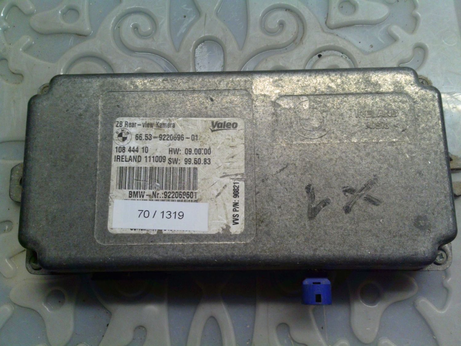70-1319 Modulo Telecamera Continental 66.53-9220696-01 66.53922069601 108 444 10 922069601 HW: 09.00.00 SW: 99.50.83 Bmw X 3 70-1319 Modulo Telecamera Continental 66.53-9220696-01 66.53922069601 108 444 10 922069601 HW: 09.00.00 SW: 99.50.83 Bmw X 3