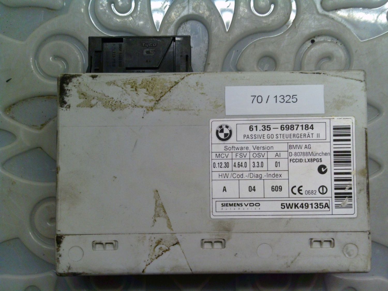 70-1325 Modulo Chiusura Centralizzata Siemens 5WK49135A 6135 6987184 FCCID:LX8PGS Bmw Serie 1 70-1325 Modulo Chiusura Centralizzata Siemens 5WK49135A 6135 6987184 FCCID:LX8PGS Bmw Serie 1